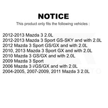 Charger l&#39;image dans la galerie, Front Disc Brake Rotors And Ceramic Pads Kit For Mazda 3 Sport