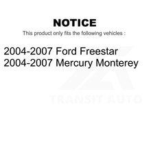 Charger l&#39;image dans la galerie, Front Brake Rotor &amp; Ceramic Pad Kit For 2004-2007 Ford Freestar Mercury Monterey
