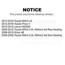 Charger l&#39;image dans la galerie, Front Brake Rotors Ceramic Pad Kit For Toyota RAV4 Scion xB Prius V Lexus HS250h