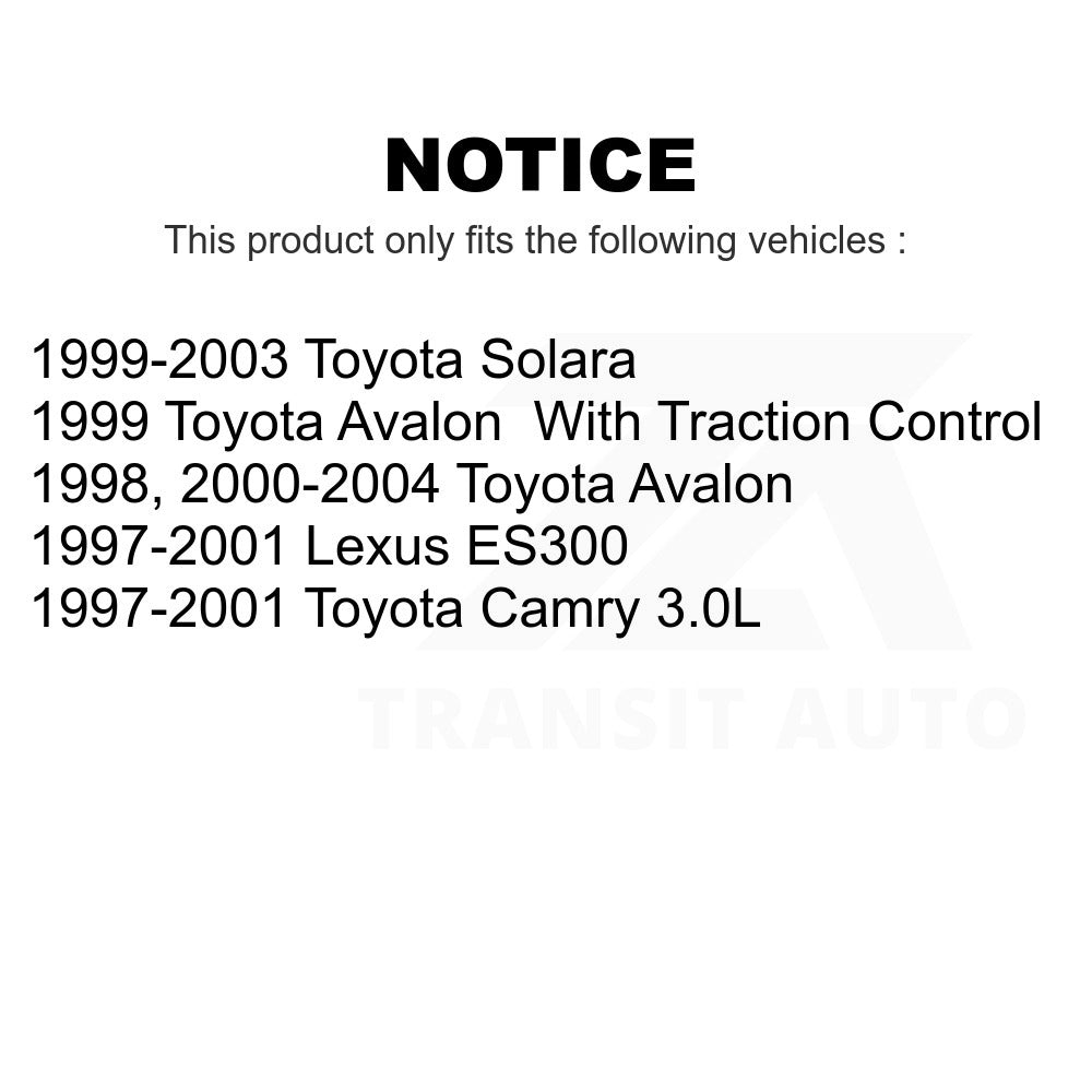 Front Brake Rotor And Ceramic Pad Kit For Toyota Camry Avalon Lexus ES300 Solara