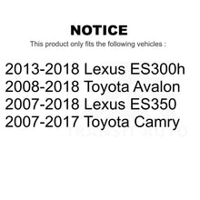 Charger l&#39;image dans la galerie, Front Brake Rotor And Ceramic Pad Kit For Toyota Camry Lexus ES350 Avalon ES300h