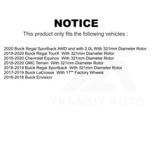 Charger l&#39;image dans la galerie, Front Brake Rotors Ceramic Pad Kit For Chevrolet Equinox GMC Terrain Buick Regal