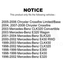 Charger l&#39;image dans la galerie, Front Brake Rotor Ceramic Pad Kit For Mercedes-Benz E320 Chrysler Crossfire E430
