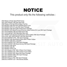 Load image into Gallery viewer, Front Brake Rotor Ceramic Pad Kit For INFINITI G37 Q50 Nissan 370Z Q60 M37 Q70 Z
