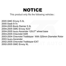 Charger l&#39;image dans la galerie, Front Brake Rotor Ceramic Pad Kit For Chevrolet Trailblazer GMC EXT Envoy XL XUV