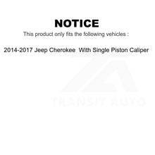 Charger l&#39;image dans la galerie, Front Brake Rotor &amp; Ceramic Pad Kit For Jeep Cherokee With Single Piston Caliper