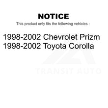Charger l&#39;image dans la galerie, Front Brake Rotor &amp; Ceramic Pad Kit For 1998-2002 Toyota Corolla Chevrolet Prizm