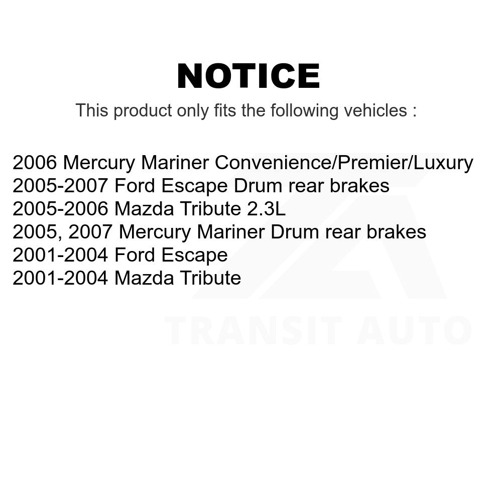 Front Brake Rotors Ceramic Pad Kit For Ford Escape Mazda Tribute Mercury Mariner