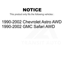 Charger l&#39;image dans la galerie, Front Brake Rotor &amp; Ceramic Pad Kit For 1990-2002 Chevrolet Astro GMC Safari AWD