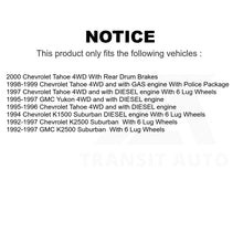 Load image into Gallery viewer, Front Brake Rotor &amp; Ceramic Pad Kit For Chevrolet Tahoe GMC Yukon K2500 Suburban