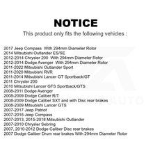 Charger l&#39;image dans la galerie, Front Brake Rotor Ceramic Pad Kit For Jeep Dodge Patriot Mitsubishi Chrysler 200