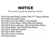 Charger l&#39;image dans la galerie, Front Brake Rotor Ceramic Pad Kit For Chevrolet Equinox GMC Terrain Malibu Buick