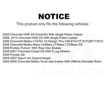 Charger l&#39;image dans la galerie, Front Brake Rotors Ceramic Pad Kit For Chevrolet Cobalt Malibu Saturn Ion HHR G6