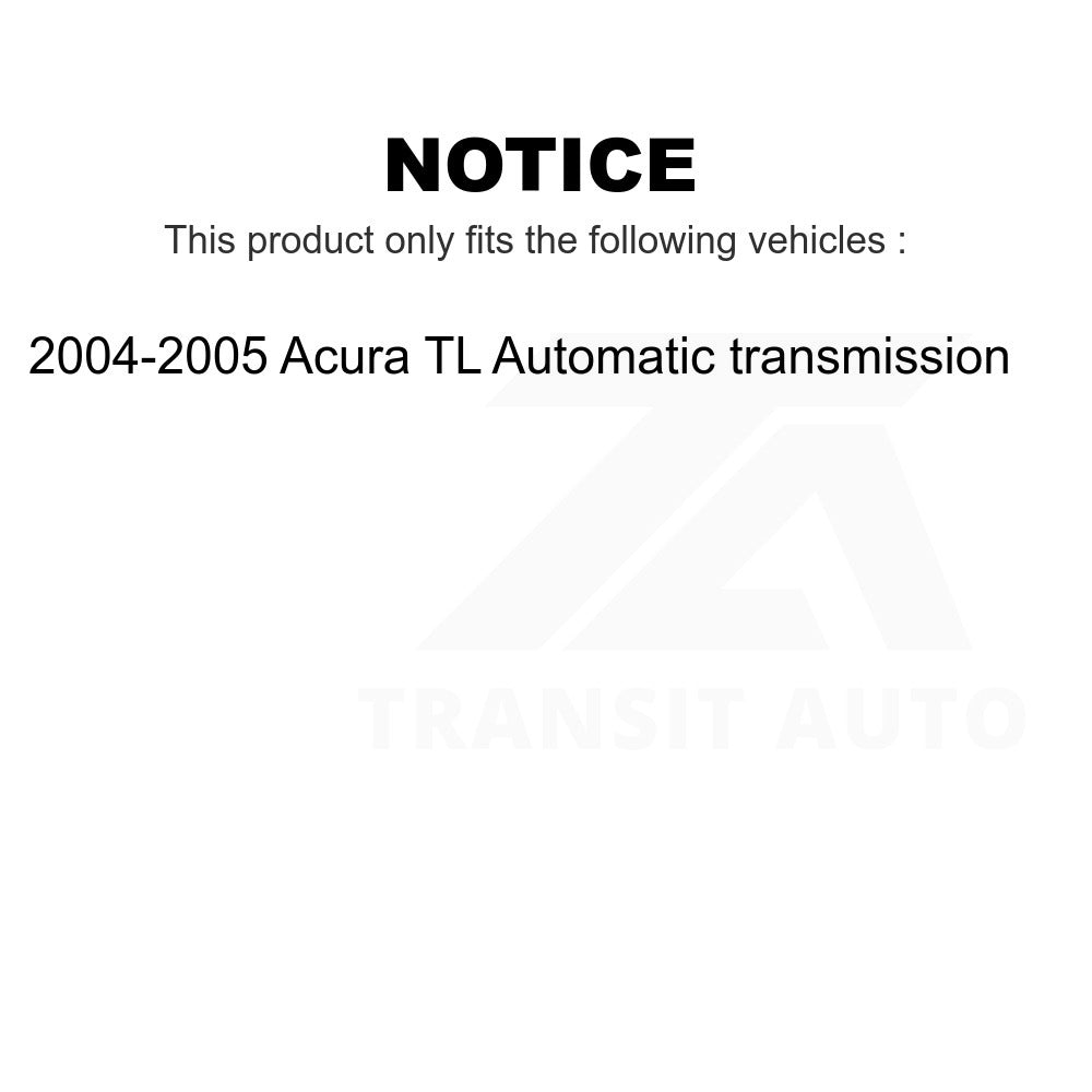 Front Brake Rotors Ceramic Pad Kit For 2004-2005 Acura TL Automatic transmission