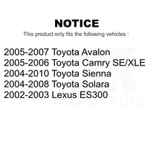 Charger l&#39;image dans la galerie, Front Brake Rotors &amp; Ceramic Pad Kit For Toyota Sienna Camry Avalon Solara Lexus