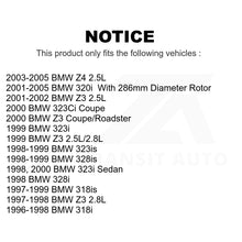 Charger l&#39;image dans la galerie, Front Brake Rotor Ceramic Pad Kit For BMW Z3 Z4 323i 323Ci 328i 318i 323is 328is