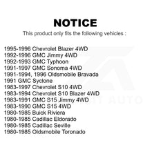 Charger l&#39;image dans la galerie, Front Brake Rotors Ceramic Pad Kit For Chevrolet S10 GMC Sonoma Blazer Jimmy S15