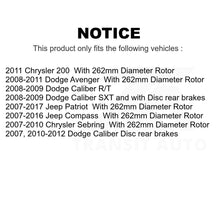 Charger l&#39;image dans la galerie, Front Rear Brake Rotors &amp; Ceramic Pad Kit For Jeep Patriot Dodge Compass Caliber