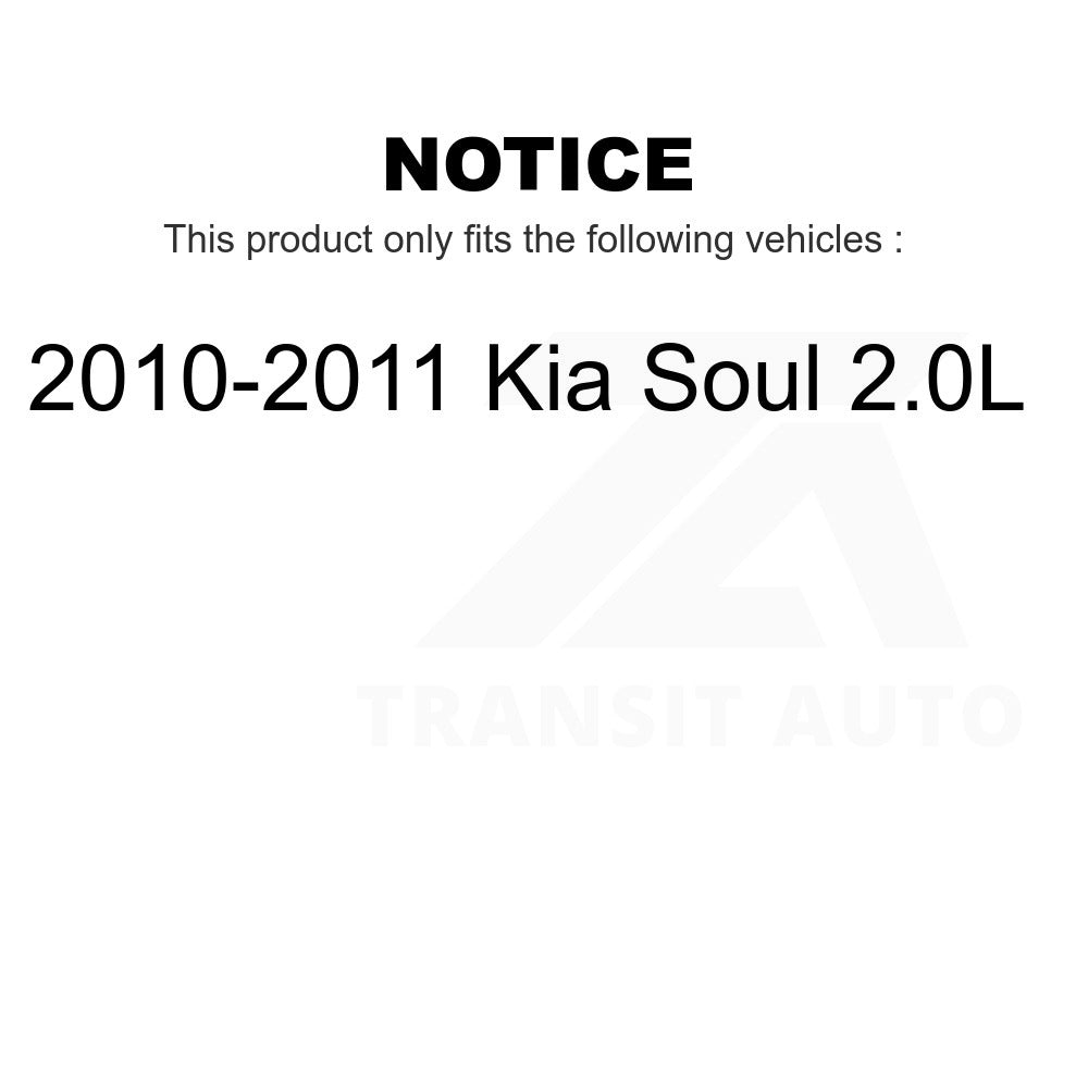 Front Rear Disc Brake Rotors And Ceramic Pads Kit For 2010-2011 Kia Soul 2.0L