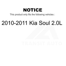 Charger l&#39;image dans la galerie, Front Rear Disc Brake Rotors And Ceramic Pads Kit For 2010-2011 Kia Soul 2.0L