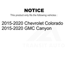 Charger l&#39;image dans la galerie, Rear Brake Rotor And Ceramic Pad Kit For 2015-2020 Chevrolet Colorado GMC Canyon