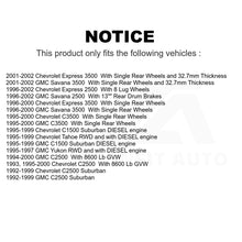 Charger l&#39;image dans la galerie, Front Brake Rotor Hub Ceramic Pad Kit For Chevrolet Tahoe GMC C2500 Express 3500