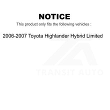 Charger l&#39;image dans la galerie, Front Brake Rotor Ceramic Pad Kit For 2006-2007 Toyota Highlander Hybrid Limited
