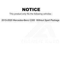 Charger l&#39;image dans la galerie, Front Brake Rotor &amp; Ceramic Pad Kit For Mercedes-Benz C300 Without Sport Package