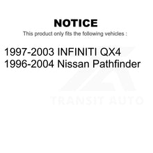 Charger l&#39;image dans la galerie, Rear Brake Drum Shoes Kit For Nissan Pathfinder Infiniti QX4 INFINITI