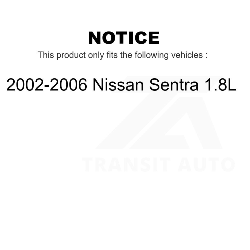 Rear Brake Drum Shoes Kit For 2002-2006 Nissan Sentra 1.8L