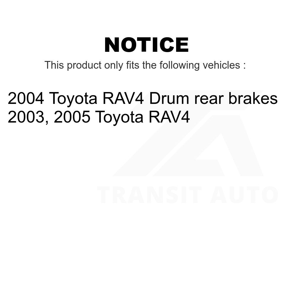 Rear Brake Drum Shoes Kit For Toyota RAV4