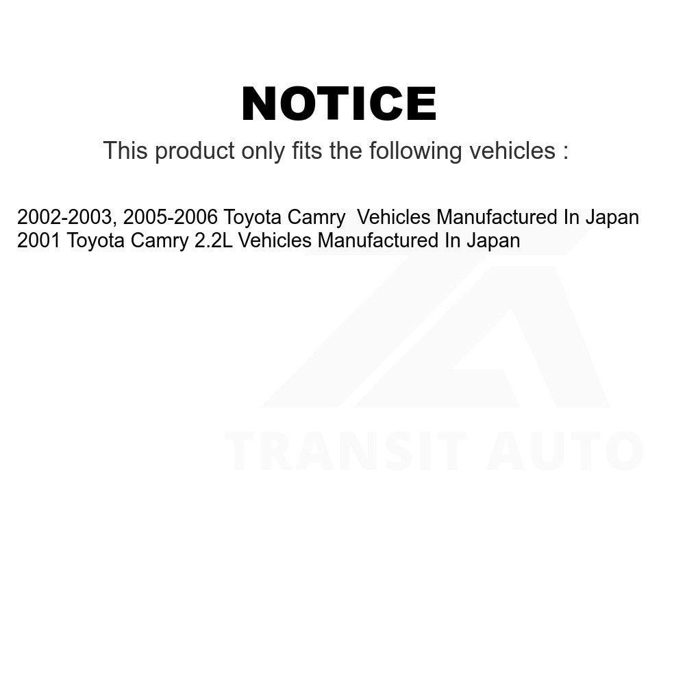 Rear Brake Drum Shoes Kit For Toyota Camry Vehicles Manufactured In Japan