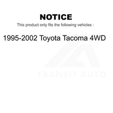 Load image into Gallery viewer, Rear Brake Drum Shoes Spring And Cylinders Kit For 1995-2002 Toyota Tacoma 4WD