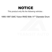 Charger l&#39;image dans la galerie, Rear Brake Drum Shoe &amp; Spring Kit For 95-97 GMC Yukon RWD With 11&quot; Diameter