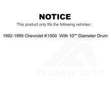 Charger l&#39;image dans la galerie, Rear Brake Drum Shoes Spring And Cylinders Kit For Chevrolet K1500