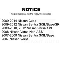 Load image into Gallery viewer, Rear Brake Drum Shoes Spring And Cylinders Kit For Nissan Sentra Versa Cube