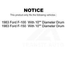 Load image into Gallery viewer, Rear Brake Drum Shoes And Spring Kit For Ford F-150 F-100 With 10&quot; Diameter