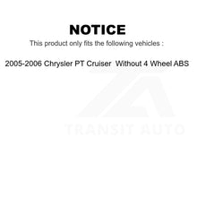 Load image into Gallery viewer, Rear Brake Drum Shoes And Spring Kit For Chrysler PT Cruiser Without 4 Wheel ABS