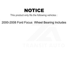 Load image into Gallery viewer, Rear Brake Drum Shoes Spring Kit For 2000-2008 Ford Focus Wheel Bearing Includes