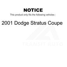 Charger l&#39;image dans la galerie, Rear Brake Drum Shoes Kit For 2001 Dodge Stratus Coupe