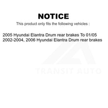 Load image into Gallery viewer, Rear Brake Drum Shoes Spring &amp; Cylinder Kit For Hyundai Elantra rear brakes