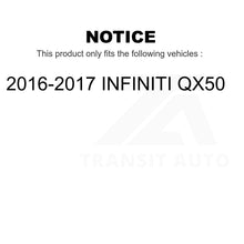 Charger l&#39;image dans la galerie, Front Rear Ceramic Brake Pads And Parking Shoes Kit For 2016-2017 INFINITI QX50