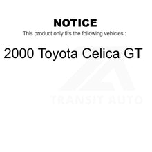 Charger l&#39;image dans la galerie, Front Rear Ceramic Brake Pads And Parking Shoes Kit For 2000 Toyota Celica GT