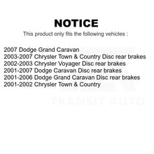 Load image into Gallery viewer, Front Rear Ceramic Brake Pads Parking Shoes Kit For Dodge Grand Caravan Chrysler