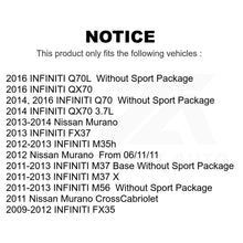 Charger l&#39;image dans la galerie, Front Rear Ceramic Brake Pads &amp; Parking Shoe Kit For Nissan Murano INFINITI FX35