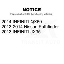 Load image into Gallery viewer, Front Rear Ceramic Brake Pads &amp; Parking Shoes Kit For Nissan Pathfinder INFINITI