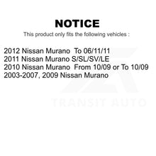 Charger l&#39;image dans la galerie, Front Rear Ceramic Brake Pads And Parking Shoes Kit For Nissan Murano