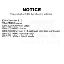 Load image into Gallery viewer, Front Rear Ceramic Brake Pads And Parking Shoes Kit For Chevrolet S10 Blazer GMC