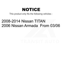 Charger l&#39;image dans la galerie, Front Rear Ceramic Brake Pads And Parking Shoe Kit For Nissan Titan Armada TITAN