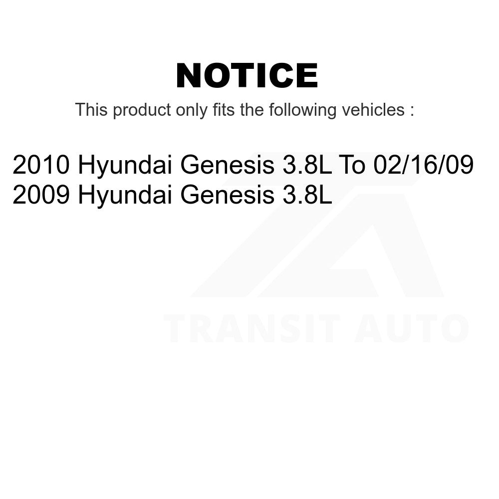 Front Rear Ceramic Brake Pads And Parking Shoes Kit For Hyundai Genesis 3.8L